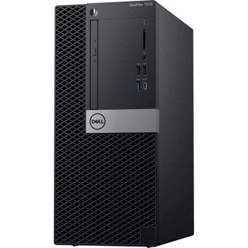Dell OptiPlex 7070 Tower Intel Core i7 9th Gen. 32GB RAM 500GB HDD+256GB SSD Windows 11 Pro Wi-Fi, DVD/RW