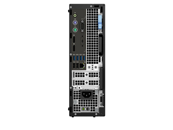 Back View, Dell Precision 3430 SFF Desktop Computer Intel Core i7 8th generation 16GB RAM 256GB SSD 1030 Graphics Card Wi-Fi Windows 10 Professional